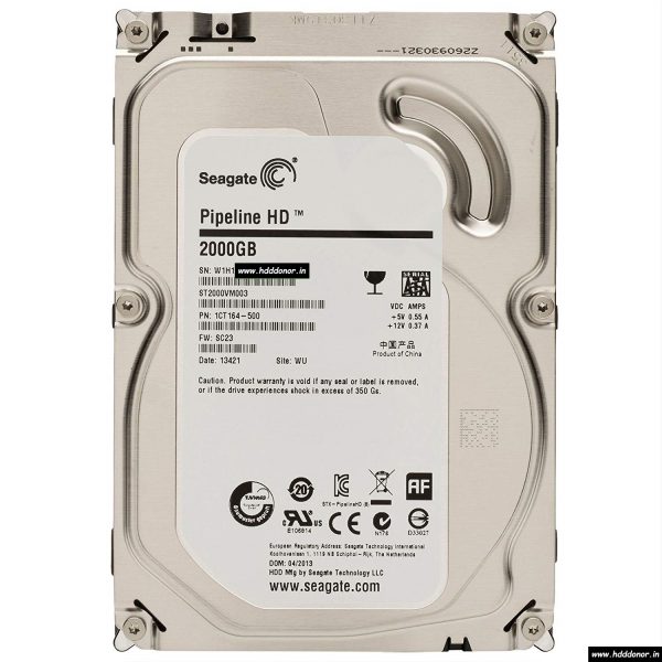 Seagate ST2000VM003, 1CT164-500, FW: SC23, 100687658 REV C, 2TB SATA 3.5″ Donor Hard Drive