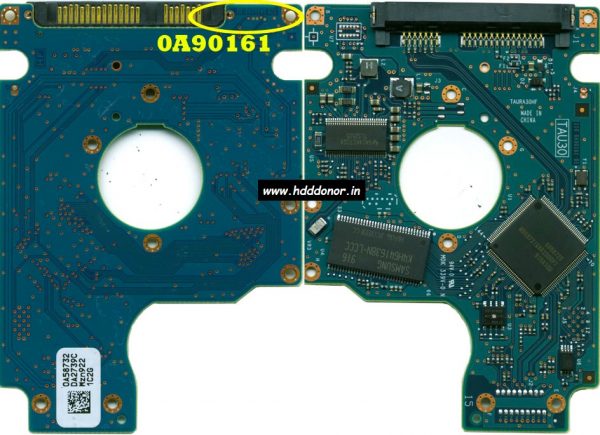 Hitachi HGST HTS545032B9A300, 0A57913, DA2839, SAMSUNG, 220 0A90161 01, 2.5″ SATA Hard Drive Donor PCB