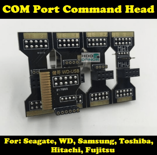 Terminal COM Port Command Heads For Seagate, WD, Samsung, Toshiba, Hitachi, Fujitsu, Set of 9 x COM Heads, Support: MRT / PC3000 / DFL