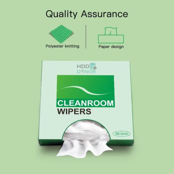 Quality Tested Antistatic Cleanroom Dust Free Wiper Cloth Pack of 50 Pcs For Data Recovery