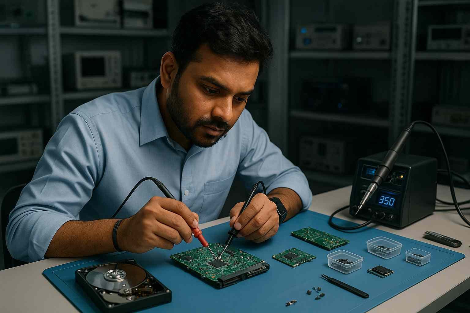 replace donor drive pcb donor matching firmware head crash disk fail no spin not powering up cleanroom lab seagate wd toshiba professional hdd donor provider www.hdddonor.in