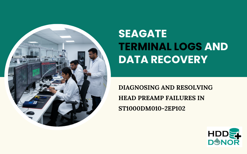 Seagate Terminal Logs and Data Recovery Diagnosing and Resolving Head Preamp Failures in ST1000DM010-2EP102
